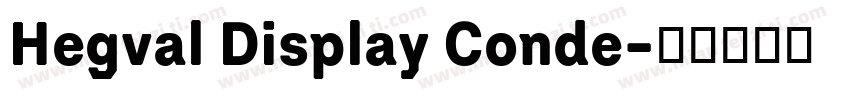Hegval Display Conde字体转换